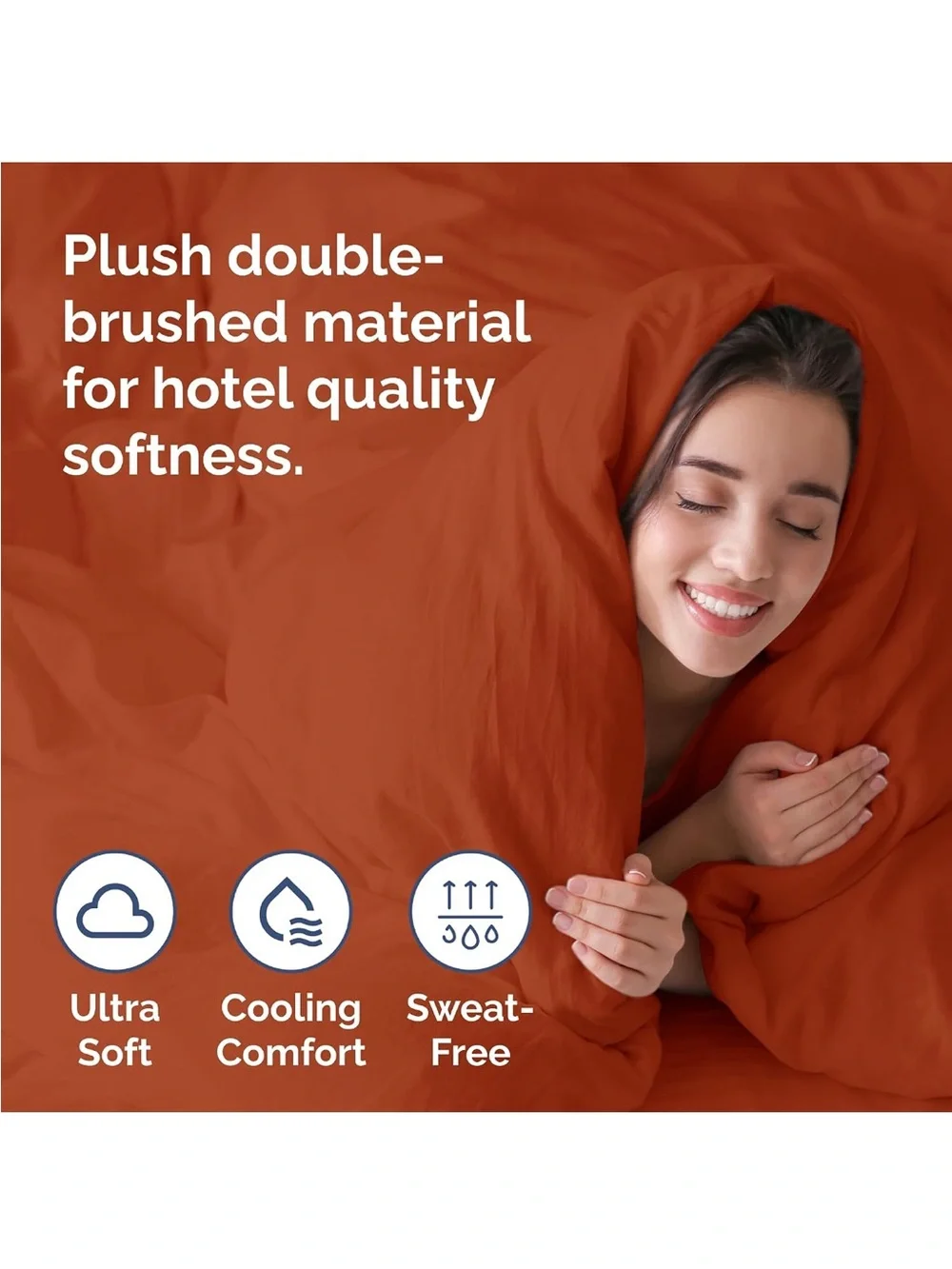 NEW Queen Duvet Cover Set - Extra Soft. 90